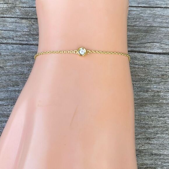 NWT New Marrin Costello Soleil Gold Over Sterling/Topaz Stone Bracelet $150 MSRP - Picture 7 of 15